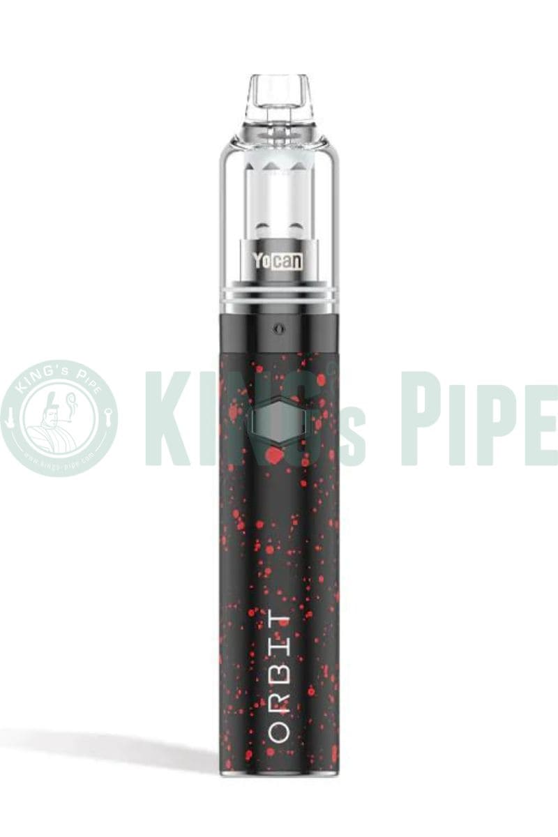 Yocan Orbit Wax Vape Pen Black Red Splatter (Wulf Mods x Yocan)