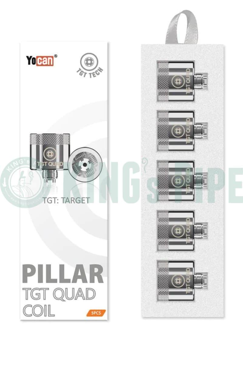 Yocan Pillar TGT Coil (Pack of 5) Quartz Rod Quad Coils