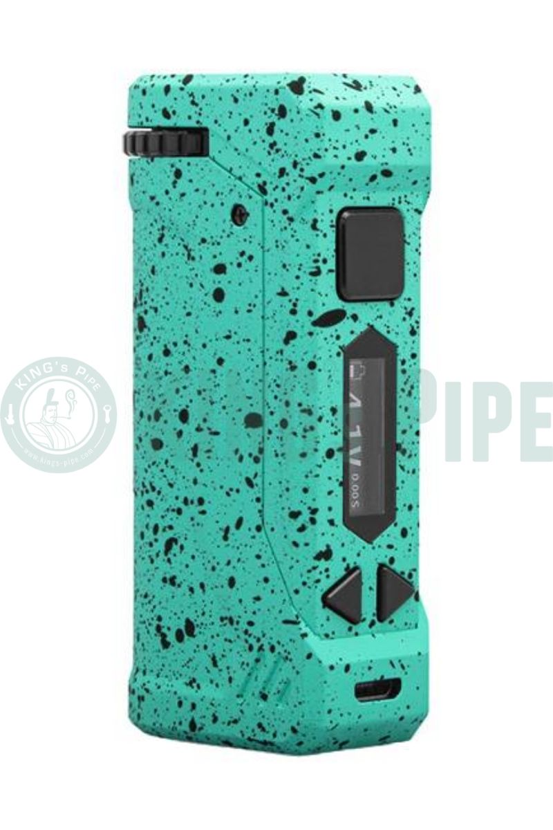 Yocan UNI Pro Box Mod for 510 Cartridges Wuld Mods - Teal Black Splatter